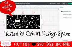 Christmas Mug Wrap SVG for Cricut infusible ink | 12oz mug Product Image 2