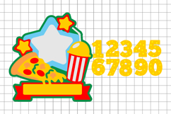 Pizza Cake Topper 3D SVG Product Image 2