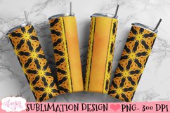 Golden Tumbler Wrap for Sublimation | Customizable tumbler Product Image 2