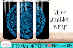 Mandala Tumbler Wraps for Sublimation BUNDLE | 12 PNG Product Image 12