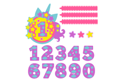 Unicorn cake topper SVG Spa Product Image 2