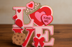 Valentines Day Love topper 3D SVG Product Image 4
