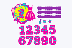 Cake Topper SVG Pink doll Product Image 2