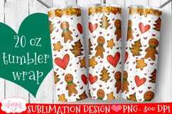 BUNDLE Christmas tumbler wrap for sublimation, 12 PNG Product Image 12