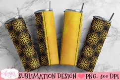 Golden Tumbler Wrap for Sublimation | Customizable tumbler Product Image 2