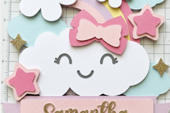 Clouds Baby Name Rainbow 3D SVG Product Image 4