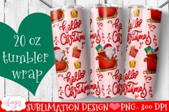 BUNDLE Christmas tumbler wrap for sublimation, 12 PNG Product Image 13