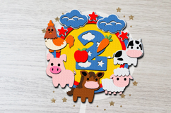 Shaker cake topper SVG Farm Party Product Image 3