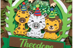 Shaker cake topper SVG Safari Product Image 4