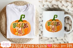 Happy Fall PNG for Sublimation |Fall pumpkin PNG Product Image 2
