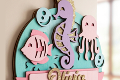 Baby Name Sign Ocean 3D SVG Product Image 4