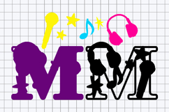 Alphabet 3D SVG Musical Product Image 3