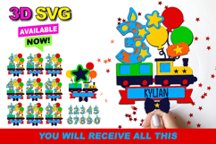 circus train Topper 3D SVG Product Image 1