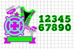 Laser Tag Cake Topper 3D SVG Product Image 2