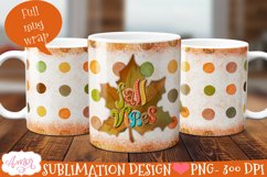 BUNDLE Fall Mug wraps PNG for sublimation 11oz and 15oz Product Image 14
