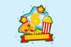 Pizza Cake Topper 3D SVG Product Image 4