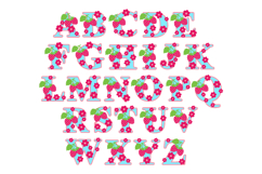Alphabet 3D SVG Strawberry Product Image 2