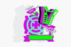 Laser Tag Cake Topper 3D SVG Product Image 3