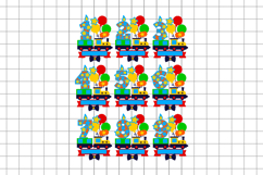circus train Topper 3D SVG Product Image 2