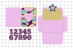 Lucky Stars Card and envelope 3D SVG Product Image 2