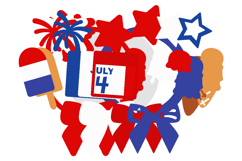 Fourth of july topper 3D SVG Product Image 4