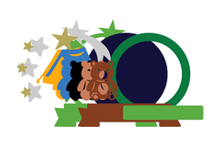 Cute Bear Camping 3D Shaker SVG Product Image 3