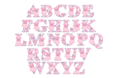 Alphabet 3D SVG Baby Girl Product Image 2