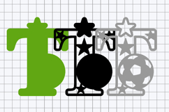 Alphabet 3D SVG Soccer Product Image 3