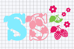 Alphabet 3D SVG Strawberry Product Image 3