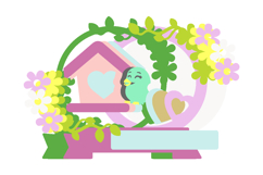 Birdhouse Cake Topper 3D SVG Product Image 3