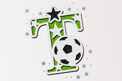 Alphabet 3D SVG Soccer Product Image 4