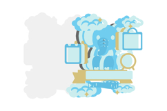 Birth Stats announcement signs 3D SVG Product Image 3