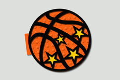 Basketball Card and Numbers 3D SVG Product Image 5