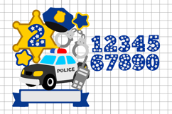Police Cake Topper 3D SVG Product Image 2