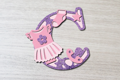 Alphabet 3D SVG Baby Girl Product Image 4