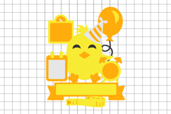 Birth Stats announcement signs 3D SVG Product Image 2