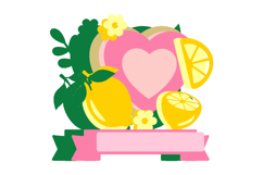Lemon Cake Topper 3D SVG Product Image 3