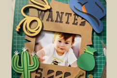 Wanted frame topper 3D SVG Product Image 4