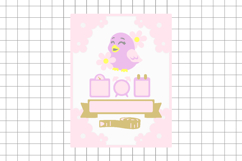 Birth Stats announcement signs Birds 3D SVG Product Image 3