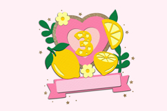 Lemon Cake Topper 3D SVG Product Image 4