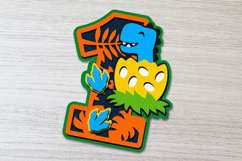 Dinosaur Baby Numbers 3D SVG Product Image 4