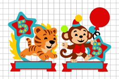 Circus Cake Topper 3D SVG Product Image 2