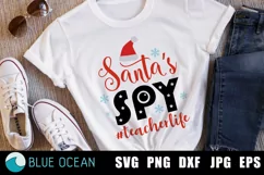 Santas Spy SVG, Christmas Teacher SVG, Teacher shirt SVG Product Image 1