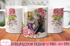 Add your own photo mug template PNG for sublimation Product Image 2