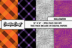 Halloween Digital Paper, halloween scrapbook, illustrations Product Image 1