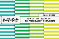 Colors Stripes Digital Papers, scrapbook backgrounds designs Product Image 1