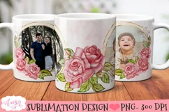 Add your own photos mug wrap PNG for sublimation 11oz 15oz Product Image 1