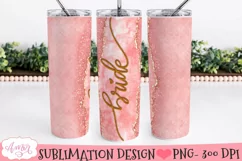 Bride Tumbler Wrap for Sublimation | Wedding tumbler PNG Product Image 2