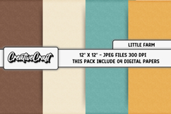 Little Farm Digital Papers, scrapbooking backgrounds designs Product Image 1