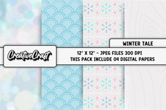 Frozen Inspired Digital Papers, scrapbooking papers designs Product Image 1
